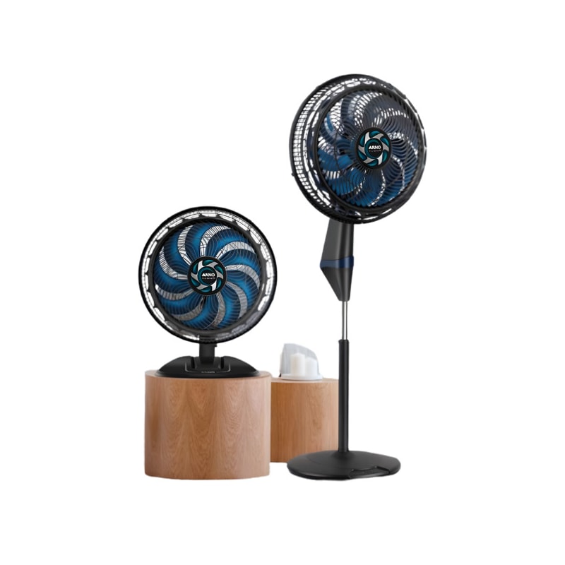 Ventilador Arno 2 em 1 40cm X-Treme 9 Pas 127V VE9M Preto/Azul