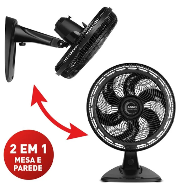 Ventilador Arno 2 em 1 Mesa e Parede 40CM X-Treme 6 127V VE60 Preto-e48e7ecd-308f-4cd4-a4d7-c707e59d8149
