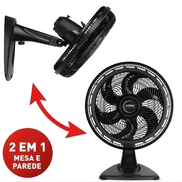 Ventilador Arno 2 em 1 Mesa e Parede 40CM X-Treme 6 127V VE60 Preto-a8c6be0b-d519-4dfb-8093-7f89c8d5ed11