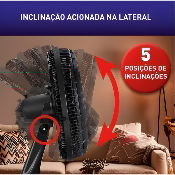 Ventilador Arno 2 em 1 Mesa e Parede 40CM X-Treme 6 127V VE60 Preto-5ffd940c-fa9f-4a0f-af2d-892b38ec83fd