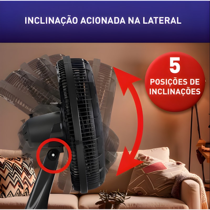 Ventilador Arno 2 em 1 Mesa e Parede 40CM X-Treme 6 127V VE60 Preto-c3df825f-b920-4c04-a38a-d64b798008b2