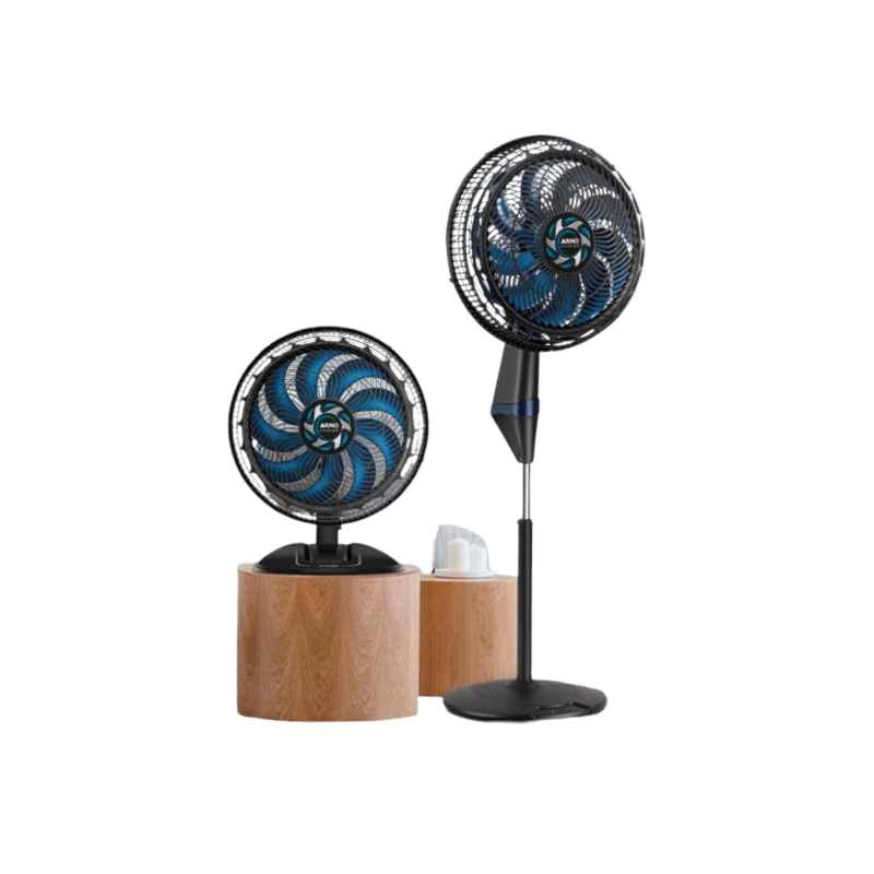 Ventilador Arno 40cm 2EM1 X-Treme 9 127V Preto/Azul VE9M