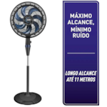 Ventilador Arno de Coluna 40cm X-Treme 7 Pas 127v VE7C Preto/Azul Escuro