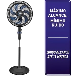 Ventilador Arno de Coluna 40cm X-Treme 7 Pas 127v VE7C Preto/Azul Escuro