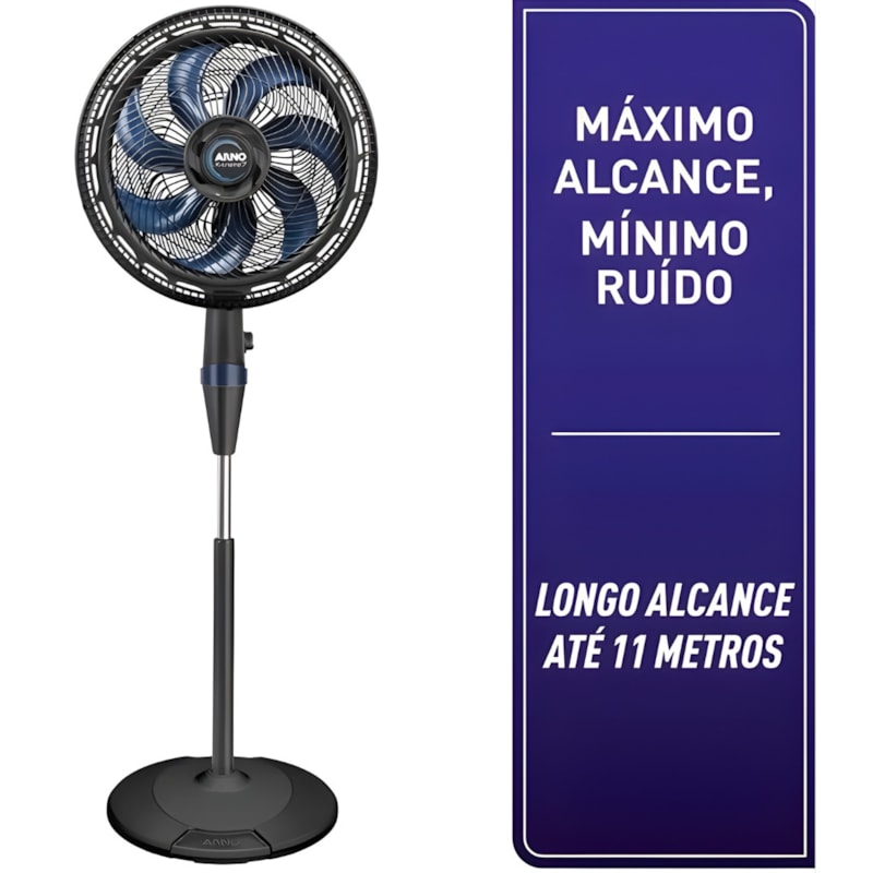 Ventilador Arno de Coluna 40cm X-Treme 7 Pas 127v VE7C Preto/Azul Escuro-fe98ec2a-a12b-41a4-8887-a93a35313433