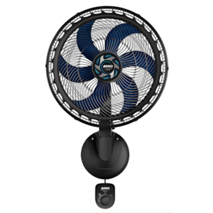 Ventilador Arno Parede 50CM Xtreme Force Breezer 6 Pas 127V Preto/Azul