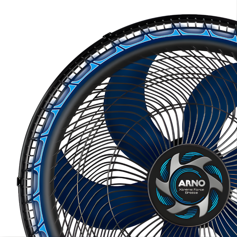Ventilador Arno Parede 50CM Xtreme Force Breezer 6 Pas 127V Preto/Azul-78d81a22-5c88-4e1c-98e1-ccc814fe3eb5