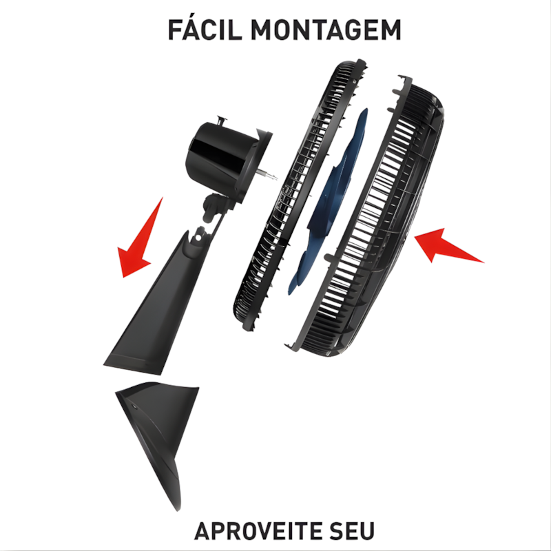 Ventilador Arno Parede 50CM Xtreme Force Breezer 6 Pas 127V Preto/Azul-118460fc-c0e0-4aae-9d60-c668d2dcf262