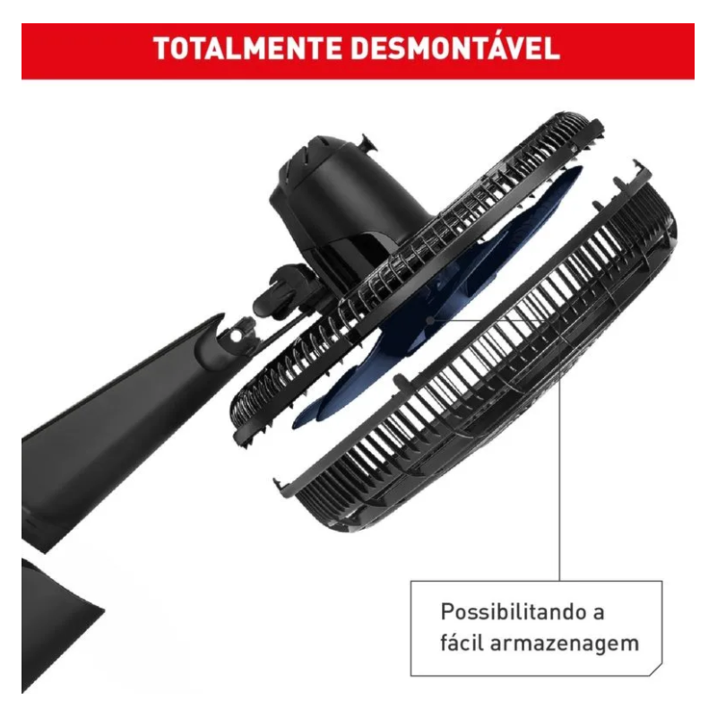 Ventilador Arno Parede X-Treme 9 40cm 127V VE9P Preto/Azul-720cc645-4b95-4f9b-9b7c-bdcee6e356e5