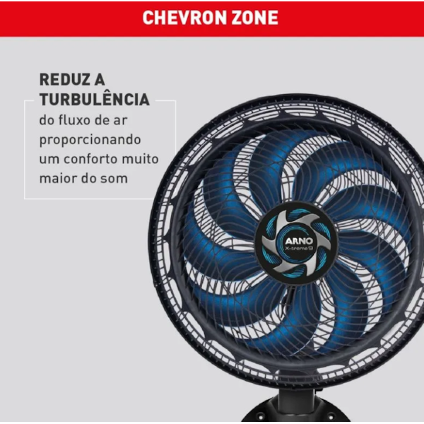 Ventilador Arno Parede X-Treme 9 40cm 127V VE9P Preto/Azul -d92caf0c-3d52-45ac-addf-c108dd94a277