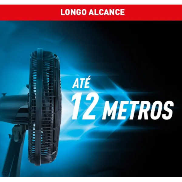 Ventilador Arno Parede X-Treme 9 40cm 127V VE9P Preto/Azul -641aef9f-cd7a-43aa-994f-07f1d0210dea