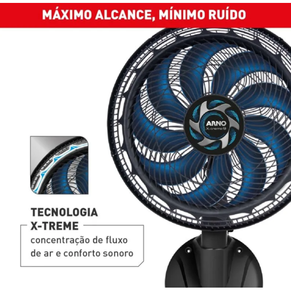 Ventilador Arno Parede X-Treme 9 40cm 127V VE9P Preto/Azul-34e69b01-28ba-4310-b858-c627132561b5