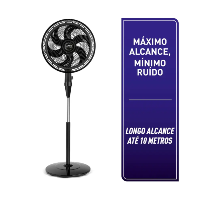 Ventilador de Coluna Arno X-Treme 40cm 6 Pas 127V VE6C Preto