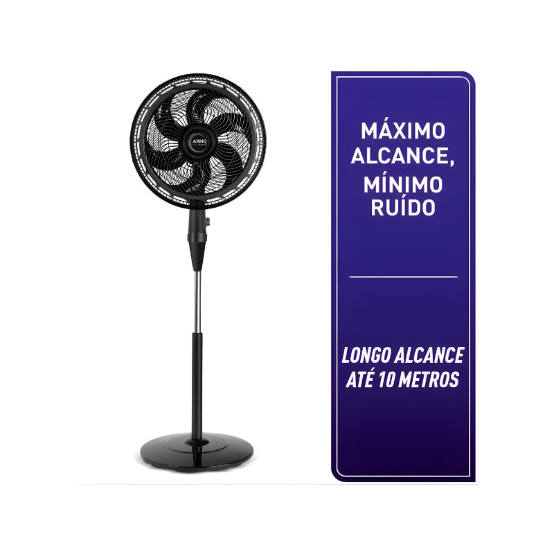 Ventilador de Coluna Arno X-Treme 40cm 6 Pas 127V VE6C Preto-6f2ed25d-993f-474d-8a3e-2cfb20b645ce
