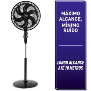 Ventilador de Coluna Arno X-Treme 40cm 6 Pas 127V VE6C Preto