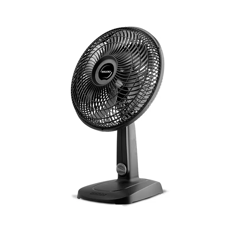 Ventilador De Mesa Mallory 30cm Turbo Compact Preto E Grafite