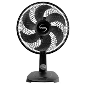 Ventilador De Mesa Mallory 30cm Turbo Compact Preto E Grafite