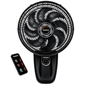 Ventilador de Parede Mallory Smart Control 40cm 127V Preto