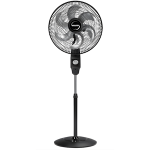 Ventilador Mallory Coluna 40cm Eolo 6 Pás 127V Preto/Grafite