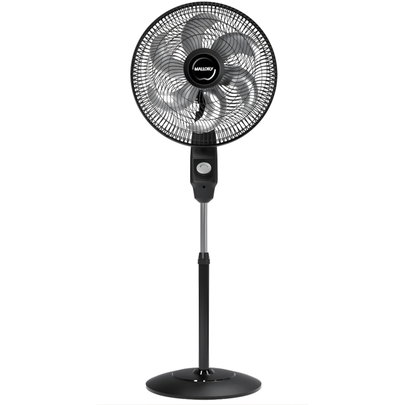 Ventilador Mallory Coluna 40cm Eolo 6 Pás 127V Preto/Grafite