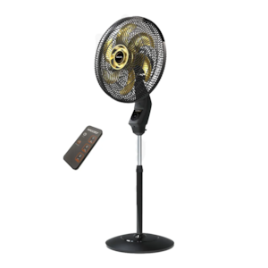 Ventilador Mallory de Coluna 40CM Chronos 127V Preto/Dourado