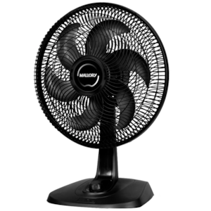 Ventilador Mallory de Mesa 40cm Turbo Fresh 127v Preto