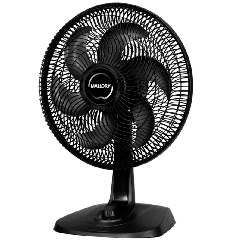 Ventilador Mallory de Mesa 40cm Turbo Fresh 127v Preto