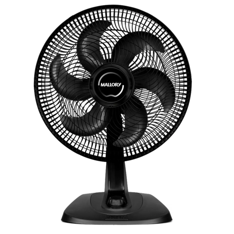 Ventilador Mallory de Mesa 40cm Turbo Fresh 127v Preto
