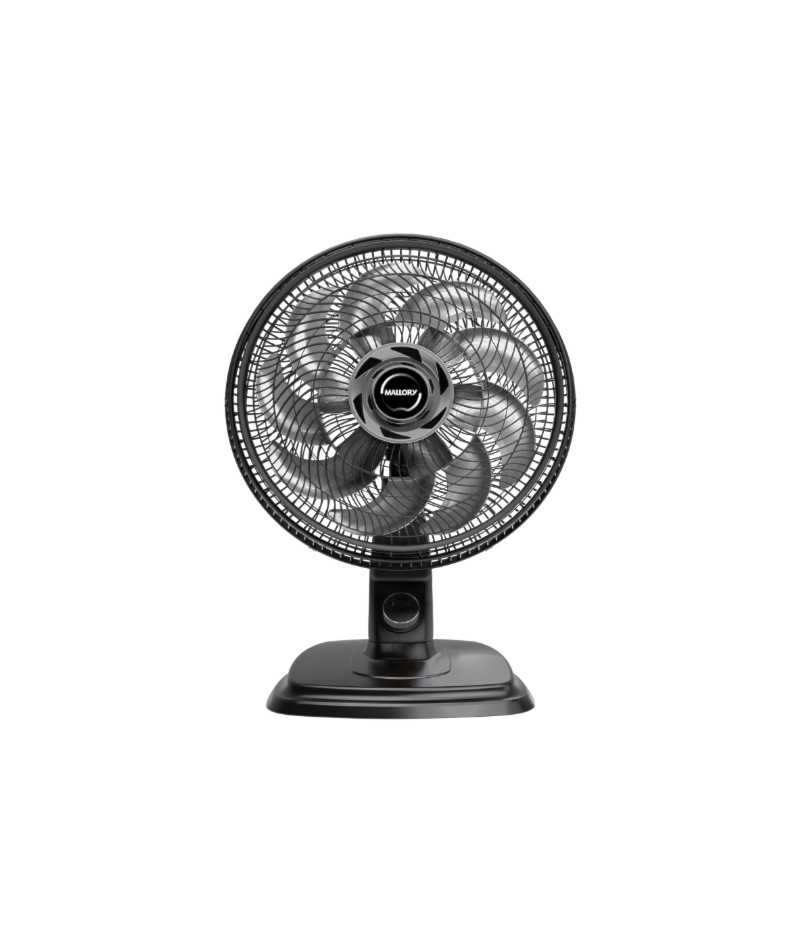 Ventilador Mallory de Mesa e Parede Egeo 127V Preto/Grafite