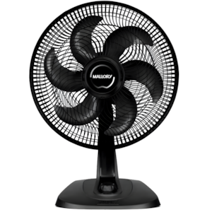 Ventilador Mallory Mesa 40cm Turbo Fresh 6 Pás 127V Preto