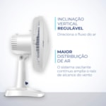 Ventilador Mondial de Mesa 30cm Super Power 127V/60HZ VSP-30W Branco/Azul