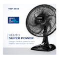 Ventilador Mondial de Mesa 40cm Super Power 127V/60HZ VSP-40-B Preto/Prata-ab484b10-2e40-44b4-923a-8244dc58863c