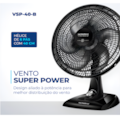 Ventilador Mondial de Mesa 40cm Super Power 127V/60HZ VSP-40-B Preto/Prata-8d3af9b9-7fd1-4e50-8e89-644d6d9226c8