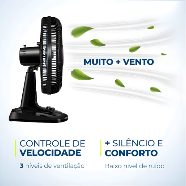Ventilador Mondial Mesa 40cm VTX-40 Chrome Super Turbo 8 Pás 127V/60Hz Preto/Azul-e05388f2-567a-4745-8451-770350bf8349