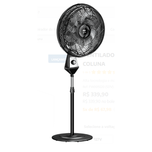 Ventilador Wap de Coluna 50cm Turbo Flow 127V Preto-bf732d5b-c51e-43ff-b20b-08a7b1e86ddd