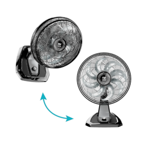 Ventilador Wap de Mesa e Parede 50cm 8 Pas Turbo Flow 127V Preto