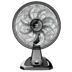 Ventilador Wap de Mesa e Parede 50cm 8 Pas Turbo Flow 127V Preto