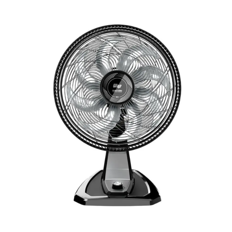 Ventilador Wap de Mesa e Parede 50cm 8 Pas Turbo Flow 127V Preto