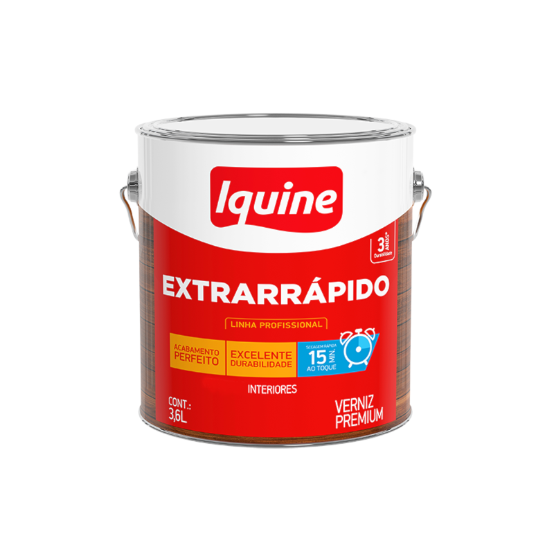 Verniz Iquine Extrarrápido 3,6 L Cedro