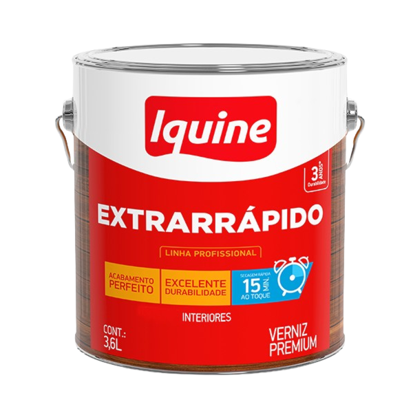 Verniz Iquine Extrarrápido 3,6 L Incolor-cb8c7d8e-5ccc-4a15-8efc-098bdaff37b4